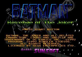 Заставка игры Batman: Revenge of the Joker